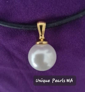 PEARL PENDANT/ NECKLACE #NEW LARGE PEARL FREE POSTAGE from W.A - Picture 1 of 3