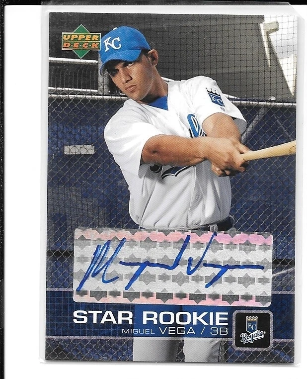 2003 Upper Deck Star Rookie Miguel Vega Autograph Card #P49 Royals - Image 1 of 1