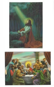 Postales lenticulares 3D Jesús y la Última Cena Toppan Wonder Co Japón - Imagen 1 de 4