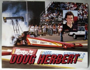 Vintage 1993 Doug Herbert Racing 8.5" x 11" Handout Postcard - Picture 1 of 2