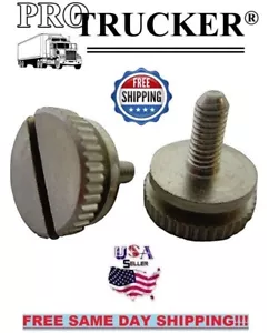 Pro Trucker CB Radio 3 mm Befestigungshalterung Messing Knöpfe Paar (2 Stück) - Bild 1 von 2