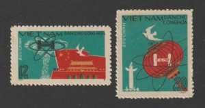 1967 North Vietnam Stamps Chinese Hydrogen Bomb Test Sc # 476-477 MNH            - Picture 1 of 1