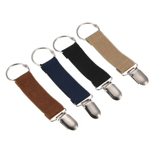 Juego de clips de manopla, 4 piezas abrazadera de guante elástica con anillo de clip de metal, multicolor - Imagen 1 de 7