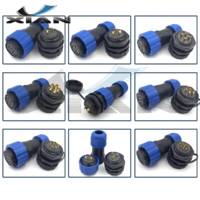 SD20 2pin~12pin Waterproof Outdoor Connectors Plug Socket,Wire Connector Plug - Image 1 of 4