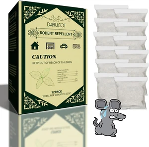 Extra-Strength Mouse Repellent Pouches, Cinnamon/Peppermint Oils Repel Mice from - Picture 1 of 12