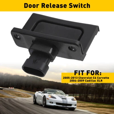 Interruptor de liberación del pestillo de la manija de la puerta izquierda/derecha para Chevy C6 Corvette EOA 2005-13 Foto 1 de 4