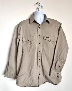 Camisa de trabajo para hombre Tan Carhartt con botones grande alta - Imagen 1 de 7
