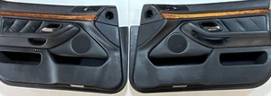 BMW E39 Front Door Panel Card  RH LH Black Pair 525i 528i 540i 97-03 - Picture 1 of 23