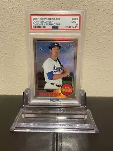 2017 Topps Heritage Cody Bellinger Refractor /568 psa 9 Mint - Picture 1 of 2
