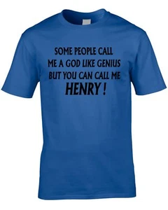 Henry T-Shirt lustig Jungen Herren personalisieren beliebiger Name Geschenk Jungen 40. 50. 21. - Bild 1 von 4