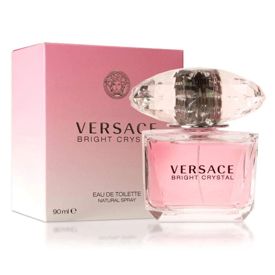 Versace Bright Crystal Eau De Toilette Spray, Perfume Feminino, 3 Onças Fluidas - Imagem 1 de 1