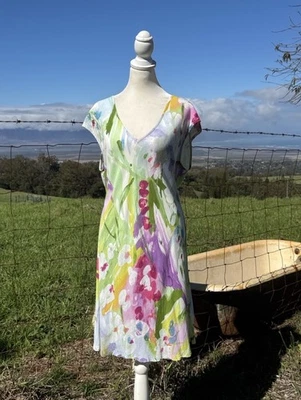 Jams World Las Salinas Tropical Shift Watercolor Dress  XL - Image 1 of 4