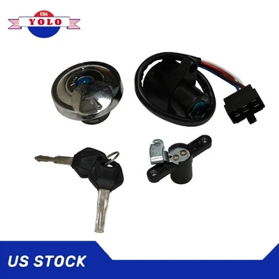 FOR KAWASAKI VULCAN 900 2006-2022 IGNITION SWITCH TANK CAP CUSHION LOCK KIT Foto 1 de 4