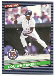 LOU WHITAKER 1986 LEAF CARD NM-MT+ CONDITION - Picture 1 of 2