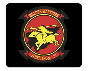 VFA-87 "Golden Warriors" Squadron Logo  1/8 Inch Thick Mouse Pad - Picture 1 of 1