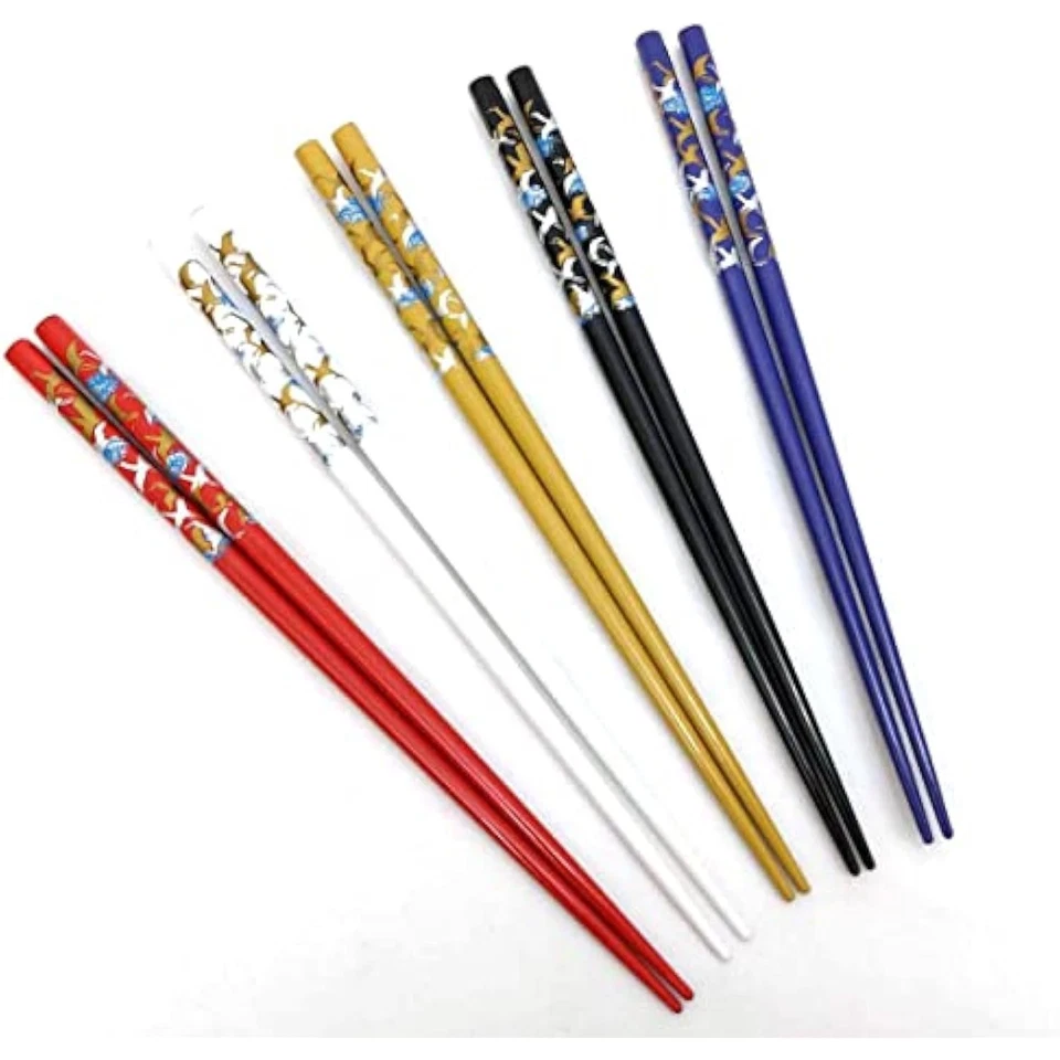 , palillos de bambú reutilizables japoneses chinos coreanos palitos de madera  Foto 1 de 1