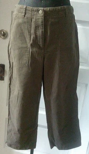 JONES NEW YORK SPORT Brown Fall Capri Pants Slacks Trouser 6 - Picture 1 of 5