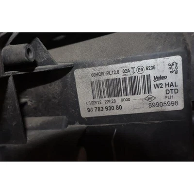 HEADLAMP RH FOR PEUGEOT 508 (10-14) 1.6 8V HDI (84KW) SW 5P/D/1560CC 2010 - Image 1 of 4