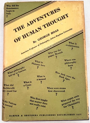 1929 1st, ADVENTURES IN HUMAN PHILOSOPHY: Athens BC/Renaissance/Europe 19th Cent - Image 1 of 4