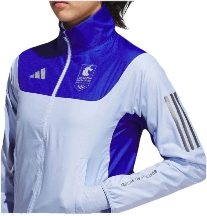 Adidas Boston Marathon 2025 Adizero Running Jacket Women's XL JN3002 Own The Run