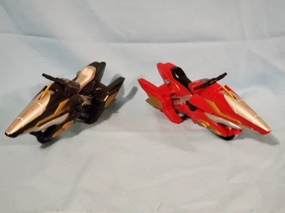 Vehículo Bandai Power Rangers Wild Force Red Rider And Black Rider Cycle 2001 Foto 1 de 4