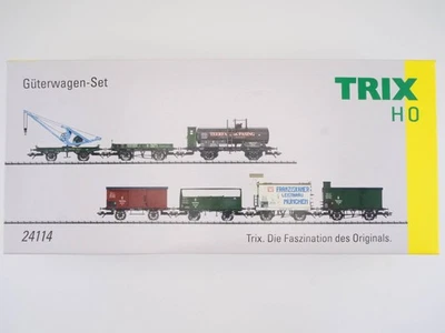 Trix 24114 Bavarian Freight Car Set K.Bay.Sts.B. AC like new! Original Box BL 1706-01-5 - Image 1 of 4