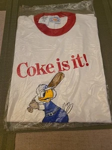 Vintage Levis T Shirt Coke Is It 1984 Olympics Size 16-18 Large New In Package - Picture 1 of 9