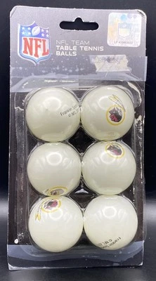 Washington Redskins PING Pong / BEER Pong Balls - 6 Pack, New (package issues) - Изображение 1 из 4