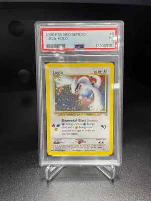 Pokemon Neo Genesis Lugia HOLO 9/111 PSA 3 VERY GOOD - Image 1 of 2
