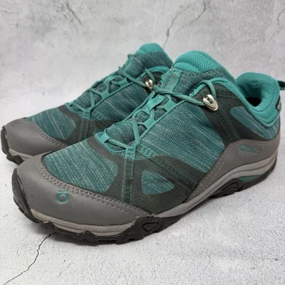 Oboz Lynx Low Women's Sz 10.5 M Waterproof Hiking Shoes Sneakers Teal Gray - Image 1 of 4