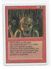 Magic the gathering ~ MTG ~ 1x Goblin King ~ Revised ~ M/NM