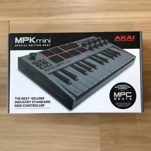 AKAI MPK mini MK3 Professional MIDI Keyboard Controller Gray New in Box - Picture 1 of 12