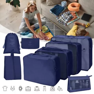 Koffer Organizer Kofferorganizer 8-teilig Packwürfel Packing Cubes Set für Reise - Bild 1 von 17