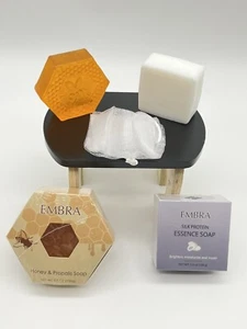 Honey & Propolis And Silk Protein All Natural Soap Skin Care Remedy ingredients - Picture 1 of 7