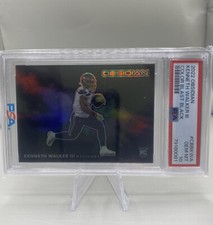 2022 Obsidian Kenneth Walker III Color Blast Black Rookie Card (GEM MT 10)