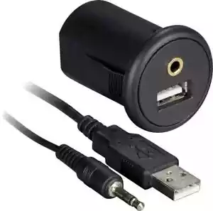 Metra Install Bay Snap-In USB and AUX Adapter with 4.92' Extension Cable IBR91 - Picture 1 of 3