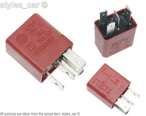 46520422 Alfa 159 Mito..etc Fiat Punto Ducato Stilo Bravo Lancia 4-Pin Red Relay - Picture 1 of 7