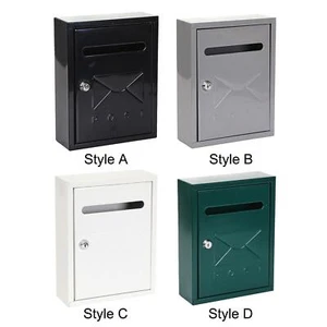 Wall Mounted Locking Drop Box Mailbox 7.8x3x10inch for - Picture 1 of 23
