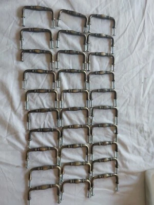  Cabinet Pull Handles Lot of 30 ANTIQUE BRASS, Brass Finish Plus Screws  - Image 1 of 4