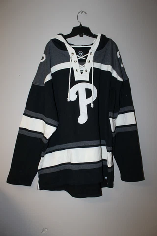 New MLB Philadelphia Phillies old time style mid weight cotton hoodie men's XXL Cover