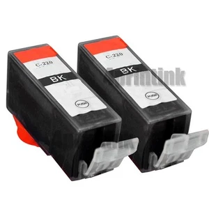 2 Stück PGI-220 schwarze Tinte für Canon Pixma MP980 MP990 PGI220 mit Chip - Bild 1 von 1