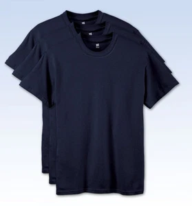 3-Pack HANES Boys' ComfortSoft Crewneck T-Shirt 5480 - Navy Blue - Medium - Picture 1 of 1