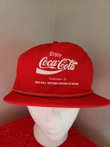 Sombrero de camionero Coca Cola embotellado de Chicago rojo Snapback - Imagen 1 de 12