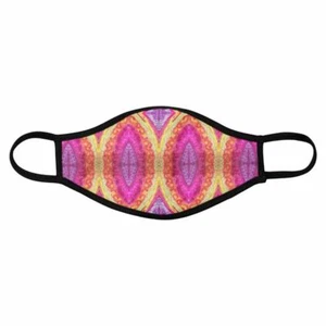 Máscara facial de tela de diseño neón Tara de AlchemyArts hecha a mano Reino Unido S, L, XL lavable - Imagen 1 de 4