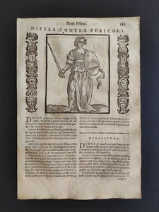 Gefahrenabwehr & Verdauung, Ikonologie von Cesare Ripa, Druck 1630 - Bild 1 von 7