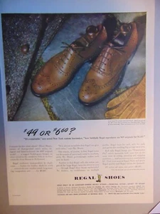 1944 REGAL SHOES Not $49 but $6.60! vintage art print ad - Picture 1 of 1