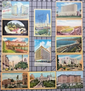 c1930s-40s Lot of 13 Los Angeles, California ~ Vintage Linen CA Postcards - Picture 1 of 15