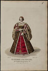 1826 - Portrait Of Eleonore of Habsburg - engraving antique - Suits