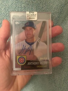 Topps 2020 Clearly Authentic Anthony Rizzo Auto /50