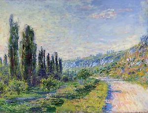 The Vetheuil Road Bridge Painting by Claude Oscar Monet Reproduction - Picture 1 of 3